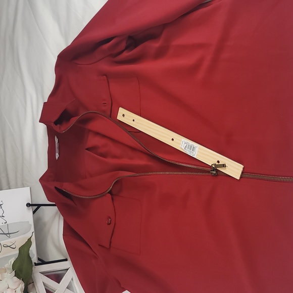 Allison Daley Red Blazer Elegant Wear Office Wear Career Minimalist - Picture 14 of 15